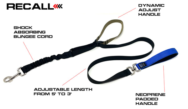 RECALL ADJUSTABLE LENGTH LEASH