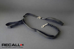 adjustable dog leash shortening from 5 feet to 3 feet.